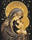 Алмазна мозаїка Origami Релігія. Пресвята Богородиця 40x50 см (OD3433)