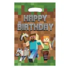 Подарункові Пакети Майнкрафт Minecraft 16х25см 10шт Зелений