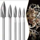 Борфрези по дереву, набір борфрез для різьблення по дереву з використанням дремелю