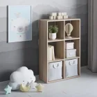 Стелаж 6 комірок ДСП розділювач для кімнати офісу (М-58) Сонома