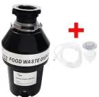 Подрібнювач харчових відходів Luxor Galaxy Helfer M83 Professional Leistung 750 W + пневмо - кнопка у подарунок, чорний