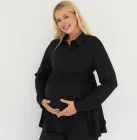 Блузка для вагітних та годуючих з шнурівкою Venice Lullababe розмір XXL (50) Чорний