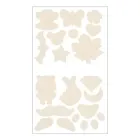 Наклейки-латки самоклеючі для ремонту одягу та аксесуарів сет 25х14.5 см. Бежевий