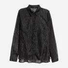 Сорочка жіноча H&M 430554b14 38 Чорна (KC100000012928_LD2000000944463_KZ2000000944463_KAY2000000944463)