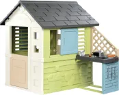 Будинок Smoby Toys Life Райдужний з літньою кухнею 145х110х127 см (7600810738) (3032168107380)