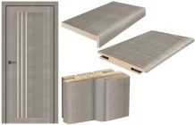 Міжкімнатні двері MS DOORS комплект № 213 (полотно+коробка+лиштва+добір)