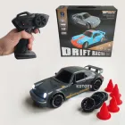 Машинка для дрифту Porsche 911 на радіокеруванні Порше Світло Неонове підсвічування Розмір 21 см Grey