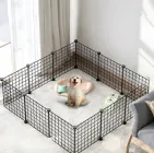 Клітка вольєр для невеликих домашніх тварин 96 x 96 x 33 Чорний метал