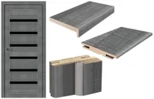 Міжкімнатні двері MS DOORS комплект № 276 (полотно+коробка+лиштва+добір)