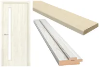 Міжкімнатні двері MS DOORS комплект № 241 (полотно+коробка+лиштва)