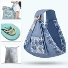 Дитячий слінг перенесення Sears для новонароджених від 0 до 36 місяців з квітковим принтом Джинсовий n-12670