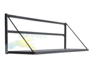 Лавка відкидна металева/сидіння фанера 1500*450*500 Kompred OL753/2