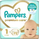 Підгузки Pampers Premium Care Розмір 1 (2-5 кг) 72 шт (8006540858073)