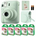 Подарунковий набір Камера для миттєвого друку Fujifilm INSTAX Mini 12 Mint Green / М'ятно-зелений чохол / Картриджі на 50 фото / Зелений фотоальбом на 64 фото
