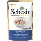 Вологий корм у желе консерви для котів Schesir Tuna with Seabass тунець з морським окунем 85 г (171054)