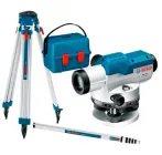 Оптичний нівелір Bosch GOL 26D (100 м) + будівельний штатив BT160 + вимірювальна рейка GR500 (24947)