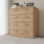 Комод на 4 шухляди IDEA ТКБ-361.2 Дуб крафт