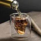 Набір (2шт) келихів для віскі та горілки Череп 80 мл