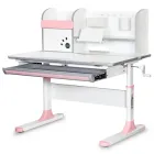 Дитячий стіл Mealux Edmonton Multicolor PN з полицею (BD-610 W/MC + PN з полицею)