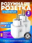 Розумна Wi-Fi-розетка Smart Tuya з таймером 2 шт