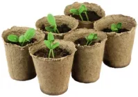 Біорозкладні стаканчики торф'яні для розсади 20шт. 11х10 см горщики TAR-TORF1110