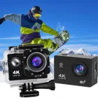 Екшн камера 4K Ultra HD 16Мп портативна водонепроникна з LCD дисплеєм 2" для спорту та подорожей Чорна, SPRL-430-Black