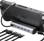 Док-станція JSAUX для Steam Deck/ROG Ally/Legion Go Dock, 6-в-1 HDMI 4K@60Hz, Gigabit Ethernet, USB-A та 100 Вт USB-C
