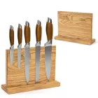 Магнітна підставка тримач для ножів та ножиць одностороння з дерева ясен 28х21.5 см колір натуральний (KBP005)
