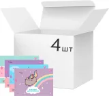 Набір альбомів для малювання YES Pusheen на скобі з перфорацією А4 100 г/м² 20 аркушів х 4 шт (130589) (4823092289391)
