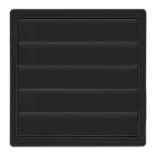 Вентиляційна решітка Airroxy KzZ 170x170 100 graphite (02-353)
