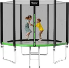 Батут із зовнішньою сіткою 4FIZJO Classic 10FT 312 см Black/Green (P-5907739314130)