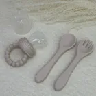 Ніблер та прибори для введення прикорму малюкам, 3 шт, Бежевий