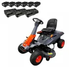 Газонокосарка акумуляторна самохідна з сидінням GTM BRM96 KIT (96 см, 35-115 мм, GTM 40+40 В, 160 кг)