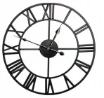 Настінні годинники ретро лофт круглі Чорні