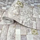 Шпалери вінілові 10.05 × 0.53 м Слов’янські шпалери 5792-06, рожеві для спальні, кімнати, кухні, вітальні, коридору