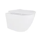 Унітаз підвісний Qtap Robin Mew безобідковий з сидінням Soft-close QT1333046EUQW