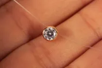 Золотий кулончик на лісці P-0024