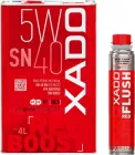 Набір Моторна олива XADO Red Boost 5W-40 SN 4 л (ХА 26269) + Очисник оливосистеми двигуна XADO RED FLUSH з ефектом розкоксування 250 мл (XA 41613)