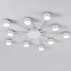 Люстра RAY SLIM 10xGX53 WHITE LUMINARIA 220V IP20(стельовий світильник під змінні LED лампи)