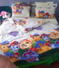 Комплект постільної білизни Односпальний дитячий бязь голд люкс 140х210 см Щенячий патруль собаки