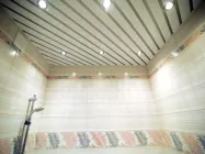 Рейковий алюмінієвий стеля Бард ППР-083 колір білий матовий + срібло металік готовий комплект