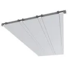 Рейковий алюмінієвий стеля Бард ППР-083 колір білий матовий (0102) готовий комплект