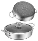 Глибока сковорода-сотейник Edenberg 28*7 см 4 л із нержавіючої сталі (EB-13078)