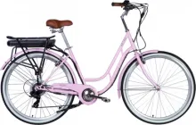 Електровелосипед Dorozhnik eRETRO Vbr FR 19" 28" ST 36 В 12.5 Аг 500 Вт з кріпл. до багажної. задній з крилом St з багажником задн. St 2025 Світло-рожевий (ELB-D-28-071)