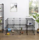 Манеж клітина Malatec для дрібних тварин 143 x 73 x 71 см Чорний