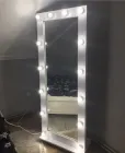 Підлогове пересувне дзеркало з підсвіткою 170x70 см, білий