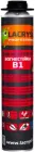 Піна монтажна Lacrysil В1 професійна вогнестійка 800 мл Рожева (4820224950518)