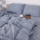 Комплект постільної білизни MirSon Євро 200х220 см Royal Soft Stripe 30-0030 Georgia Сатин (2200009298400)