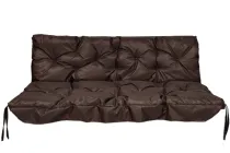 Матрац для гойдалки водовідштовхуючий eGarden LOFT 135x110x8 стьобаний коричневий