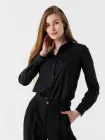 Сорочка однотонна жіноча 694 baza M Чорний